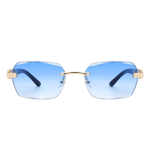 Hailstorm - Rectangle Retro Rimless Tinted Frameless Fashion Square