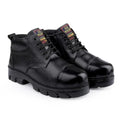 SAFETY PLUS DMS Long Leather Boots for Men – High Ankle Military